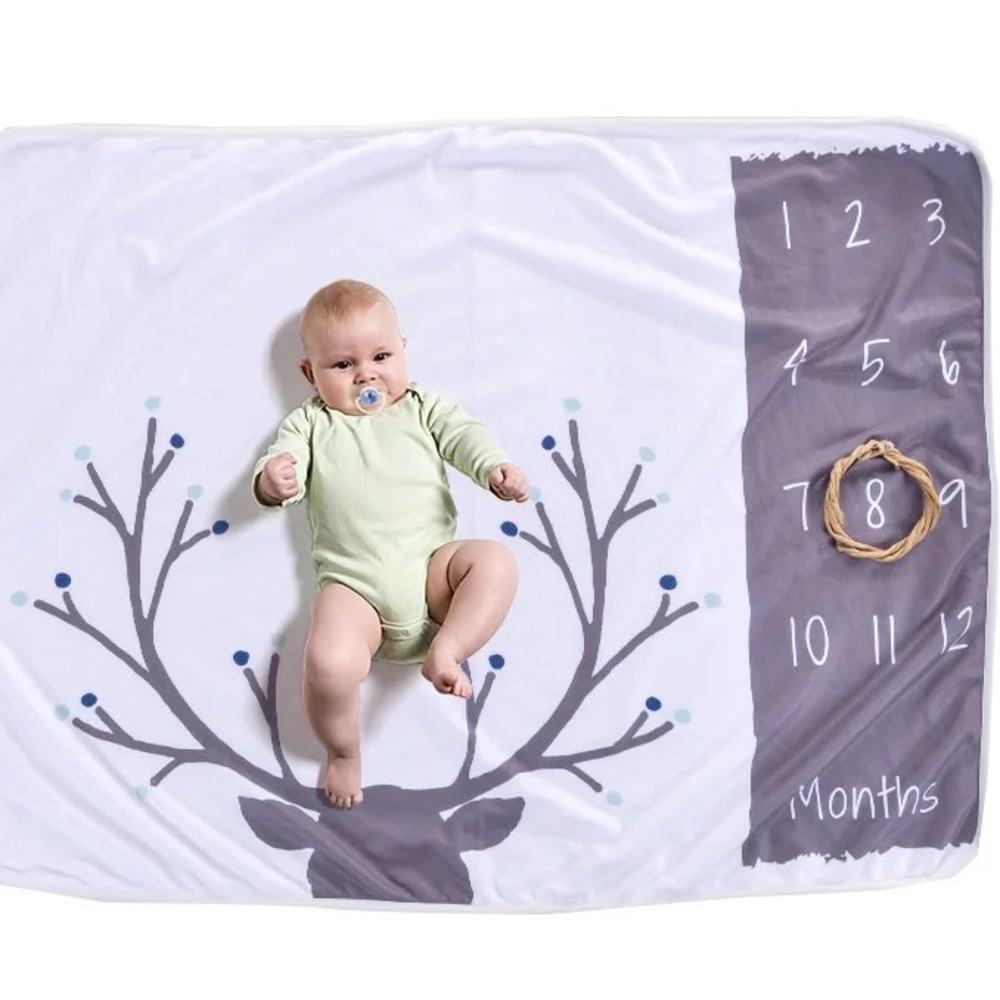 🎉CLEARANCE🎈 BABY MONTHLY MILESTONE BLANKET GIFT